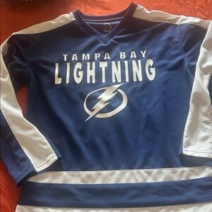 Tampa Bay Lightning Blue and White Jersey